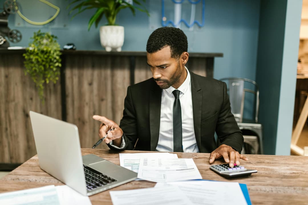 Financial adviser explaining mortgage terms